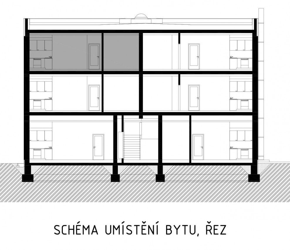 Pronájem bytu 2+kk / 54 m<sup>2</sup> / balkón Pronájem bytu 2+kk / 54 m<sup>2</sup> / balkón
